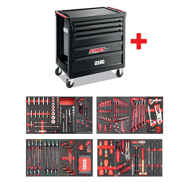516 STXL6NMM - Carrello start con assortimento manutenzione 495 MC (300 pz) - Usag - U05161632 516 STXL6NMM - Carrello start con assortimento manutenzione 495 MC (300 pz) - Usag - U05161632